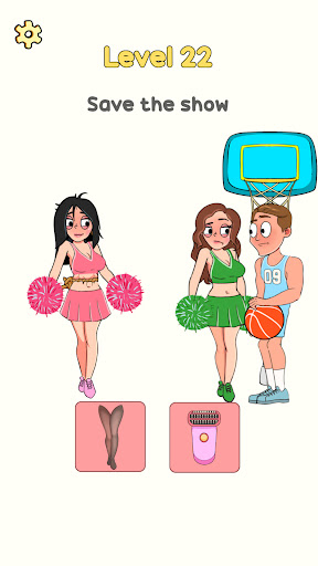 A relationship puzzle scene from Impossible Date